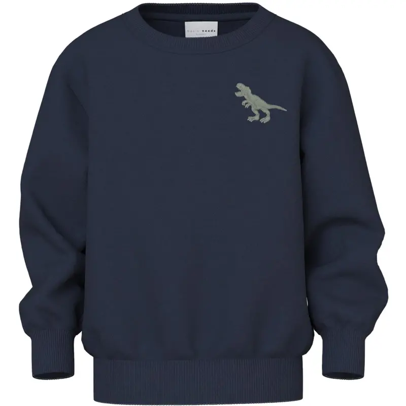 Name It Navy Blazer Dino Nmmvallen Ls Nreg Sweat Bru 1