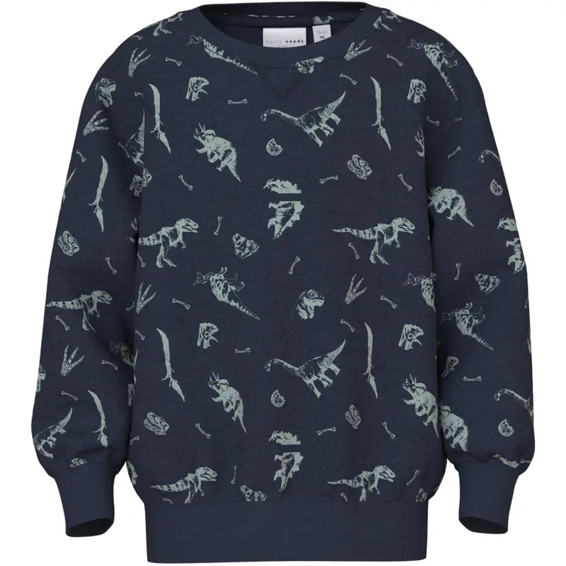 Name It Navy Blazer Dino World Nmmvimo Ls Nreg Aop Sweat Bru 1
