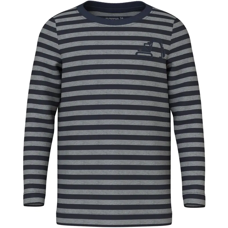 Name It Navy Blazer Excavator Nmmvilly Ls Slim Top 1
