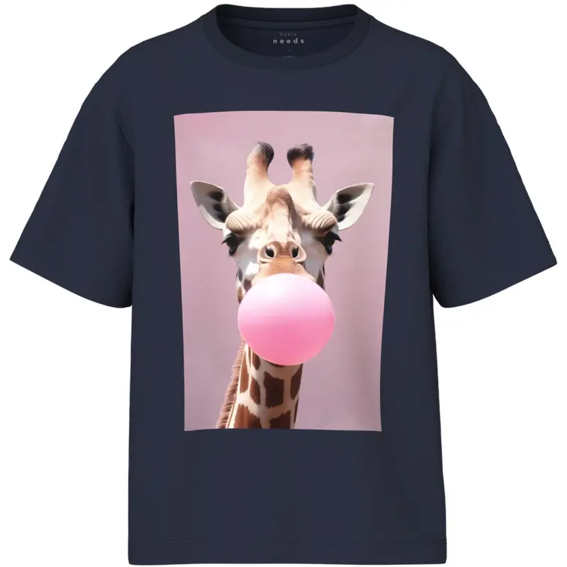 Name It Navy Blazer Giraffe Nkfvotea Ss Nreg Top 1