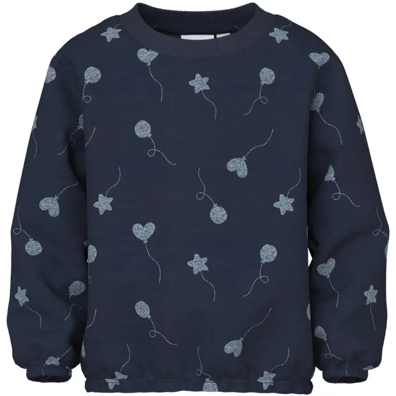 Name It Navy Blazer Glitter Balloons Nmfviluba Ls Nreg Sweat Unb 1
