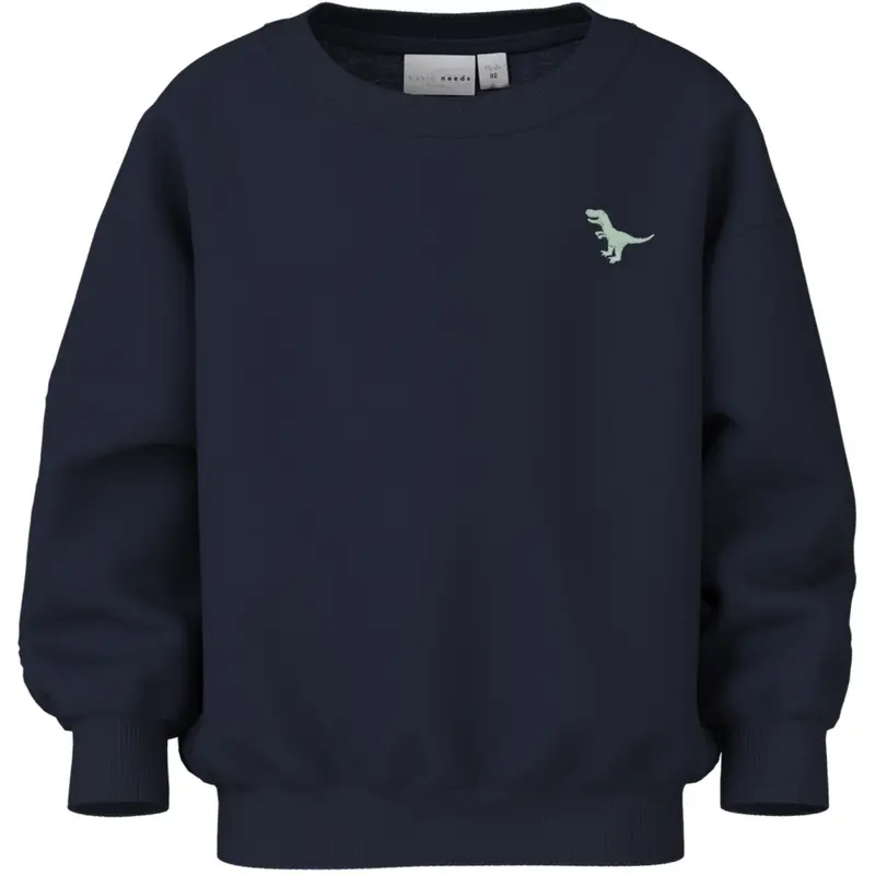 Name It Navy Blazer Green Dino Nmmvallen Ls Nreg Sweat Unb 1