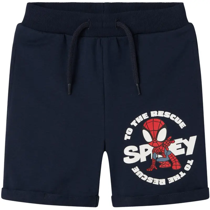 Name It Navy Blazer Mani Spidey Regular Sweat Shorts 1
