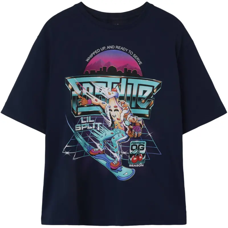 Name It Navy Blazer Nkmjavali Fortnite Nreg Ss Top Box Bfu 1
