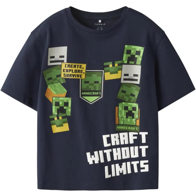 Name It Navy Blazer Nkmnels Minecraft Ss Nreg Top Box Bfu 1