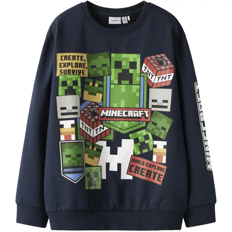 Name It Navy Blazer Nkmneven Minecraft Nreg Sweat Bru Bfu 1
