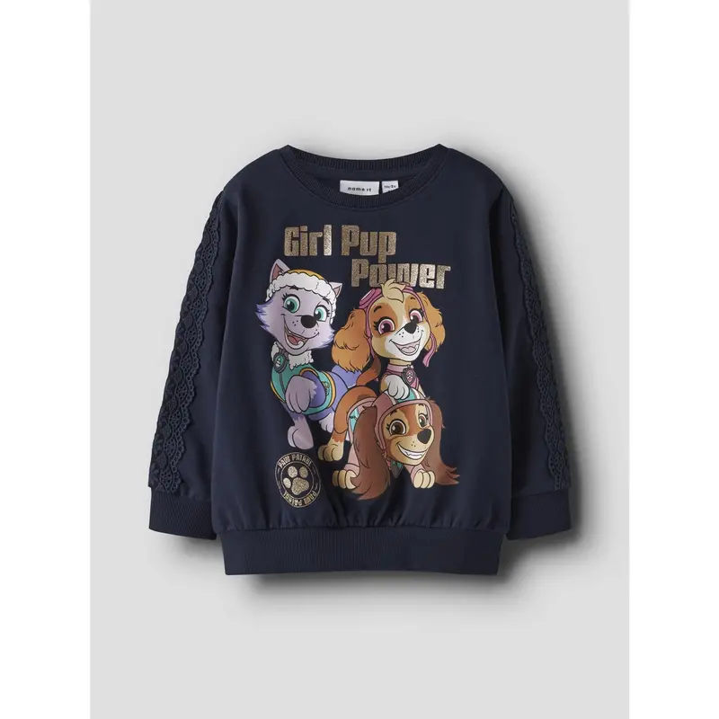 Name It Navy Blazer Nmfnaba Paw Sweat Bru Cplg 5