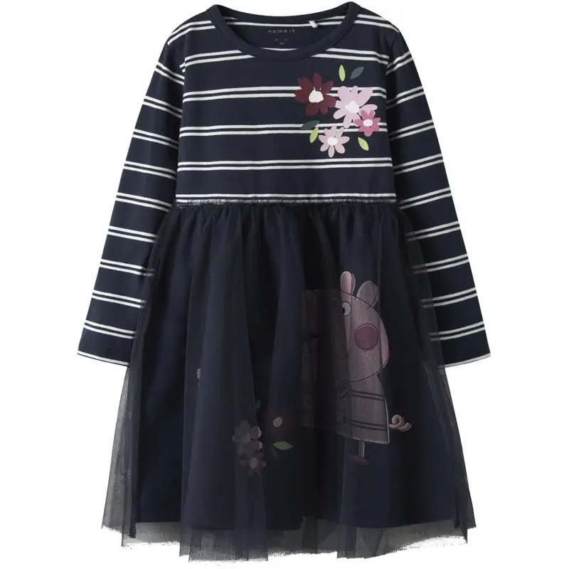 Name It Navy Blazer Nmforini Peppa Ls Tulle Dress Cplg 1