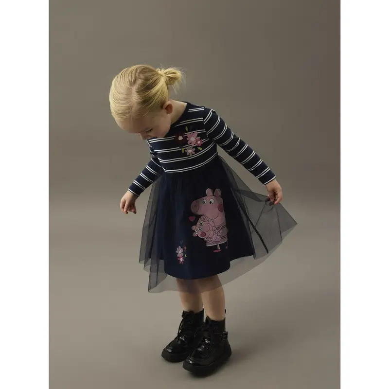 Name It Navy Blazer Nmforini Peppa Ls Tulle Dress Cplg 2