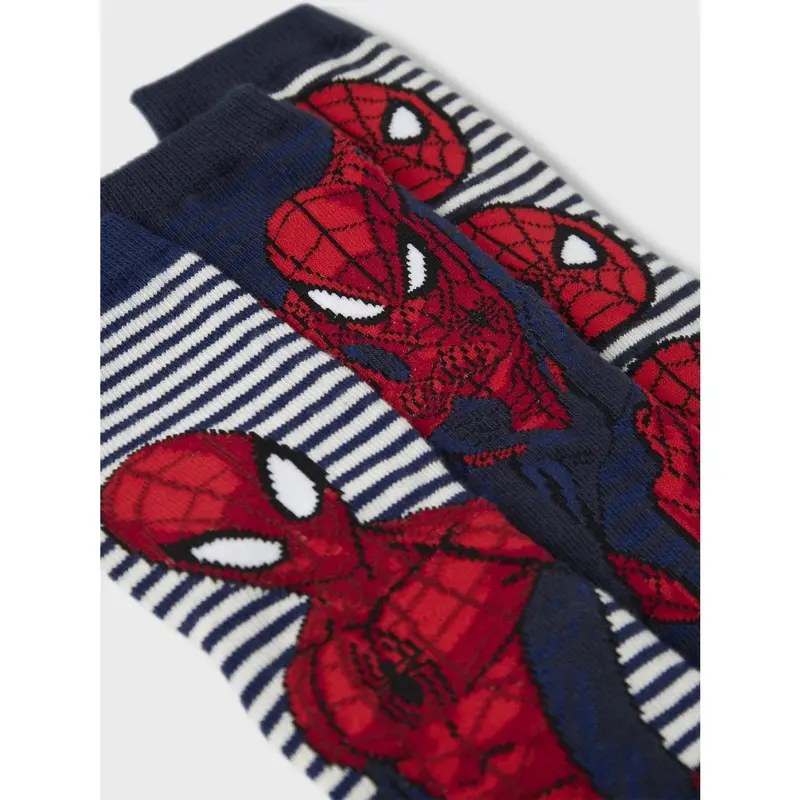 Name It Navy Blazer Nmmadus Spider 3-Pack Socks Mar 2