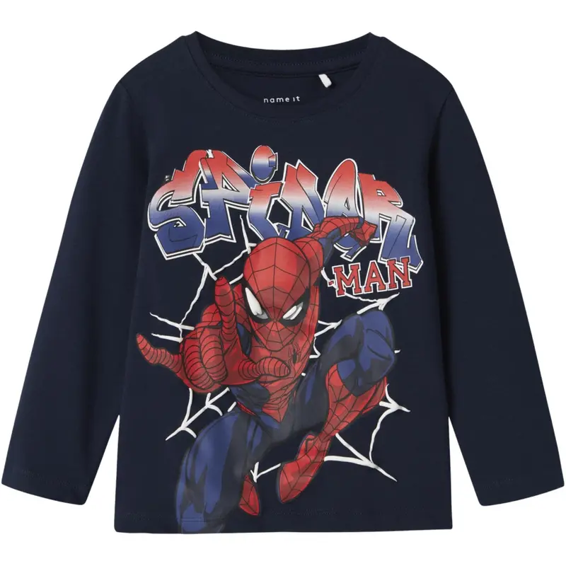 Name It Navy Blazer Nmmalvis Spider Ls Nreg Top Mar 1