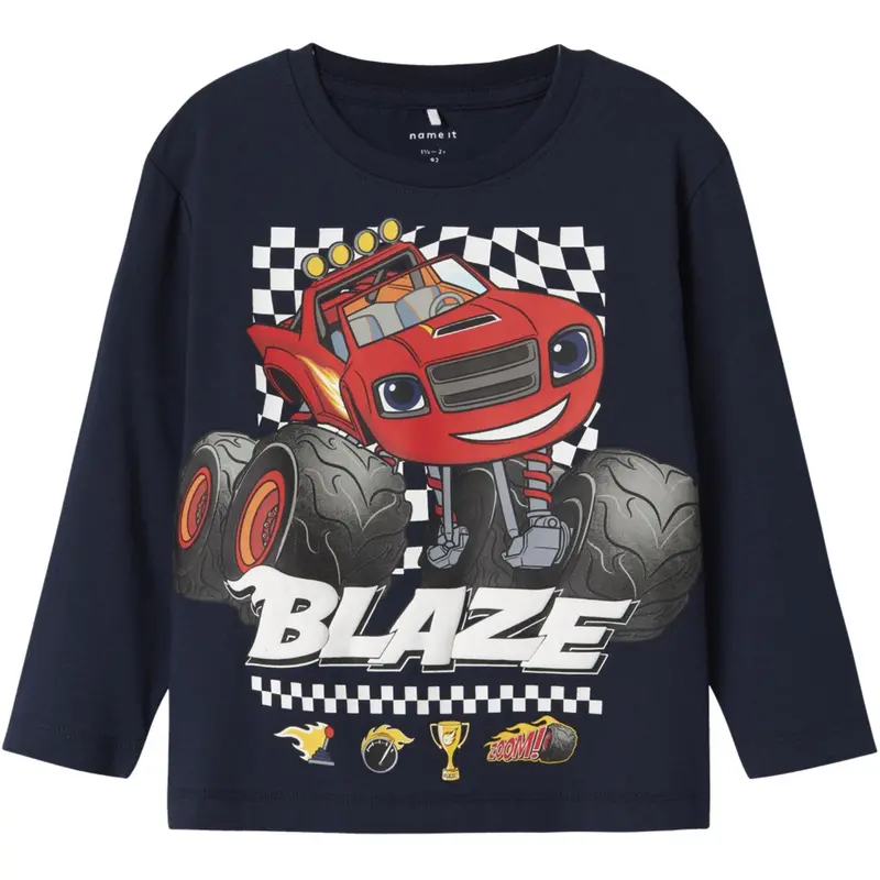 Name It Navy Blazer Nmmaman Blaze Ls Nreg Top Vde 1
