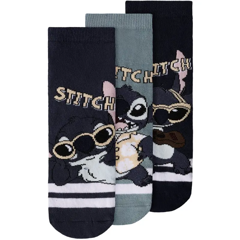 Name It Navy Blazer Nmmarlos Stitch 3P Socks Wdi 1