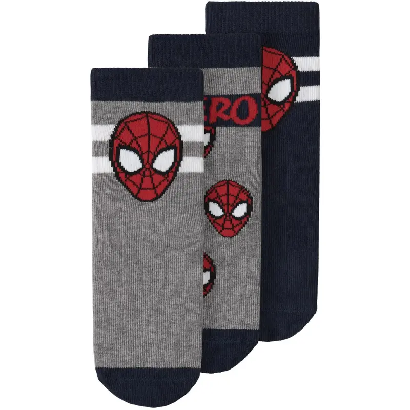 Name It Navy Blazer Nmmfranky Spider 3P Socks Mar 1
