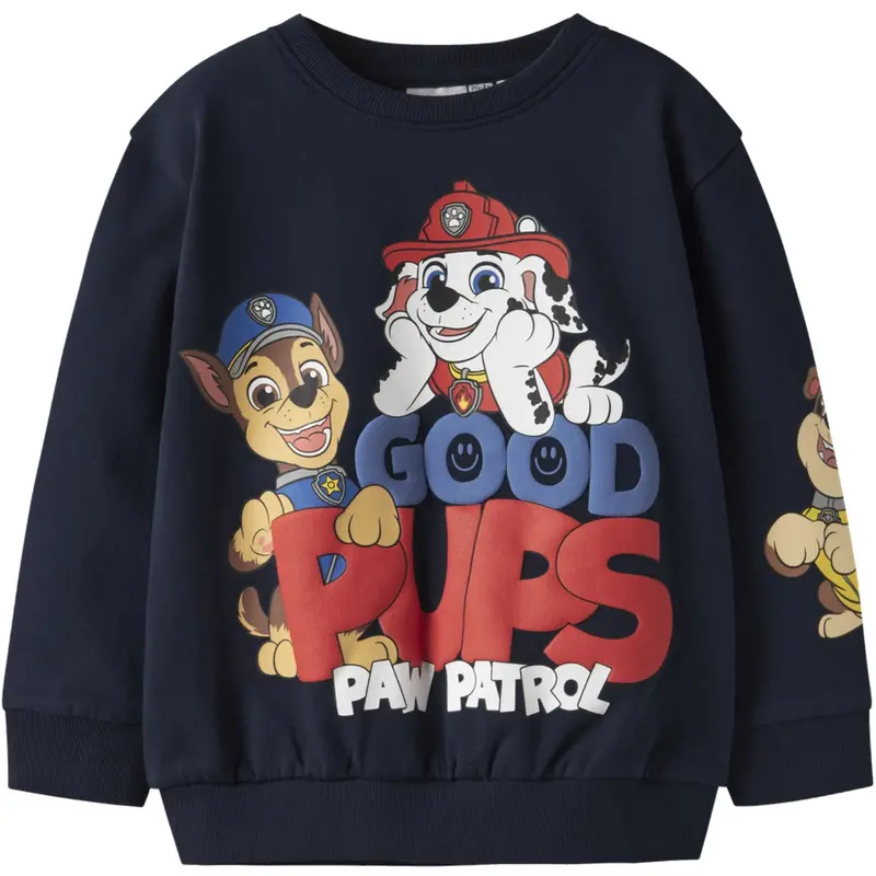 Name It Navy Blazer Nmmjeep Paw Nreg Sweat Bru Noos Cplg 1