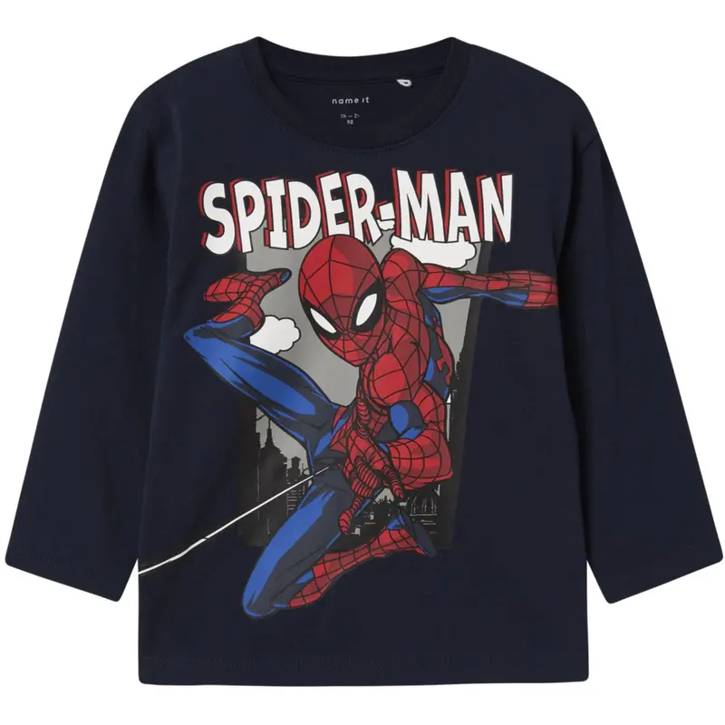 Name It Navy Blazer Nmmjuice Spider Nreg Ls Top Noos Mar 1