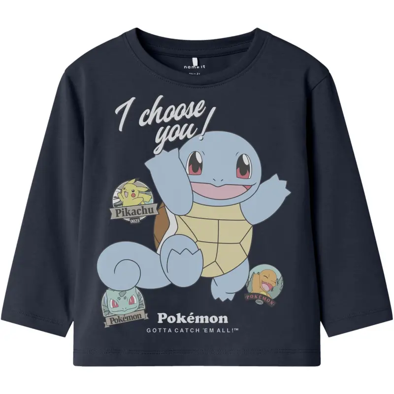 Name It Navy Blazer Nmmjumbo Pokemon Nreg Ls Top Box Sky 1