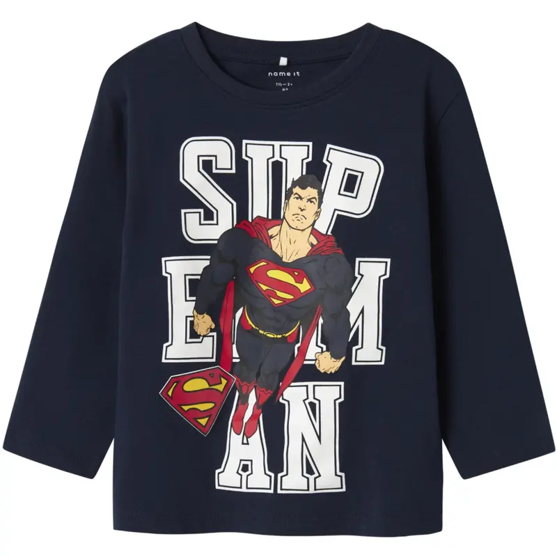 Name It Navy Blazer Nmmjunes Superman Nreg Ls Top Wab 1