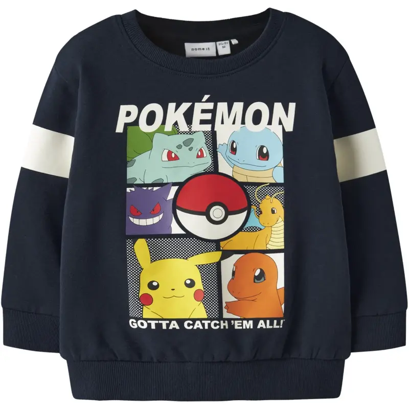 Name It Navy Blazer Nmmjussy Pokemon Nreg Sweat Bru Noos Sky 1