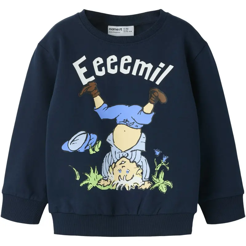 Name It Navy Blazer Nmmmaska Emil Nreg Sweat Unb Sky 1
