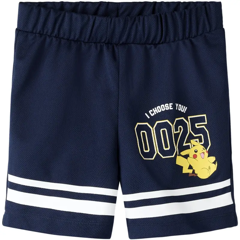 Name It Navy Blazer Nmmmic Pokemon Long Poly Shorts Sky 1