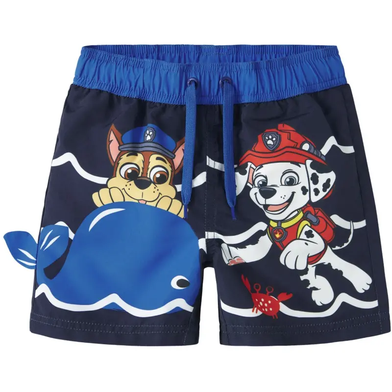Name It Navy Blazer Nmmmiki Paw Long Swimshorts Cplg 1