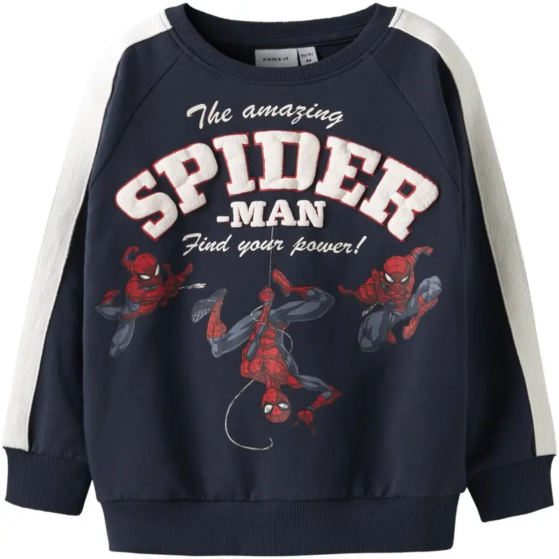 Name It Navy Blazer Nmmobert Spider Nreg Sweat Bru Mar 1