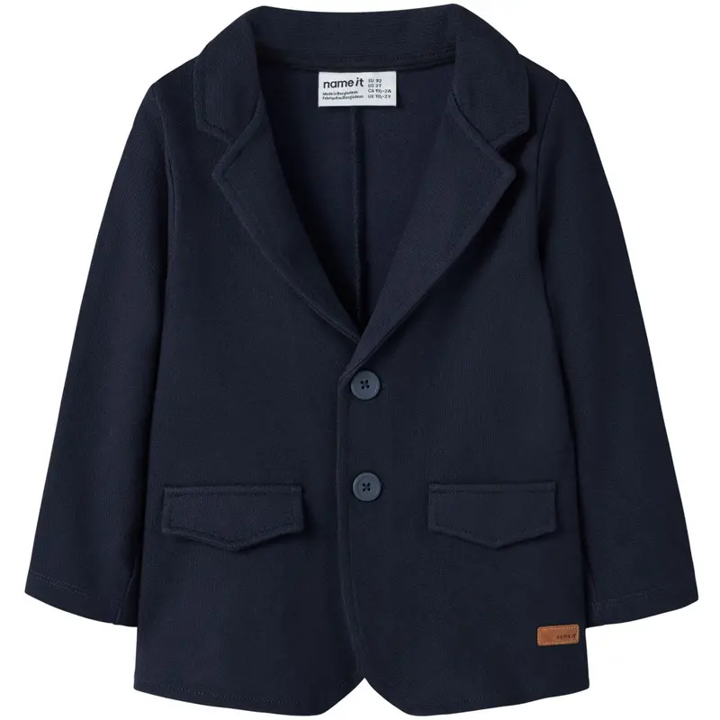 Name It Navy Blazer Nmmrobino Sweat Blazer Unb 1