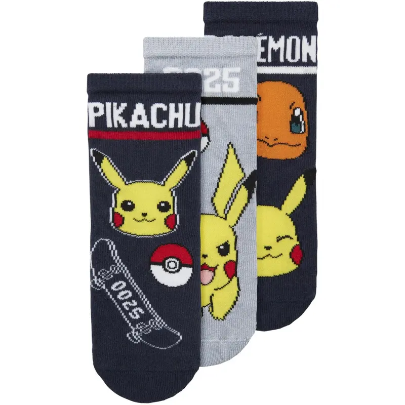 Name It Navy Blazer Nmmsantiago Pokemon 3-Pack Socks Sky 1