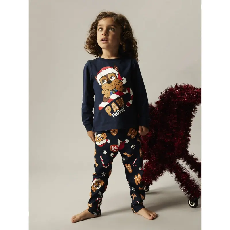 Name It Navy Blazer Nmmslava Paw Ls Nightset Cplg 2