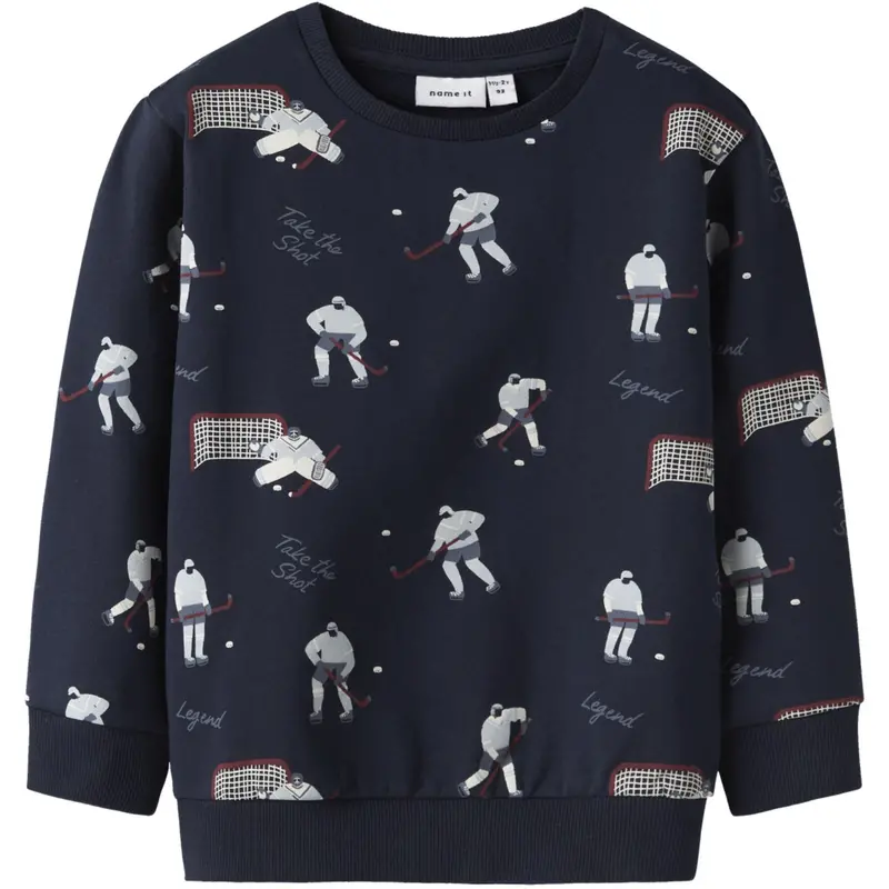 Name It Navy Blazer Nmmsofus Ls Nreg Sweat Bru 1