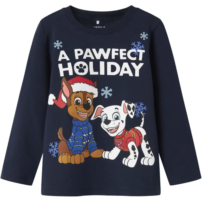 Name It Navy Blazer Nmmstellan Paw Ls Top Cplg 1