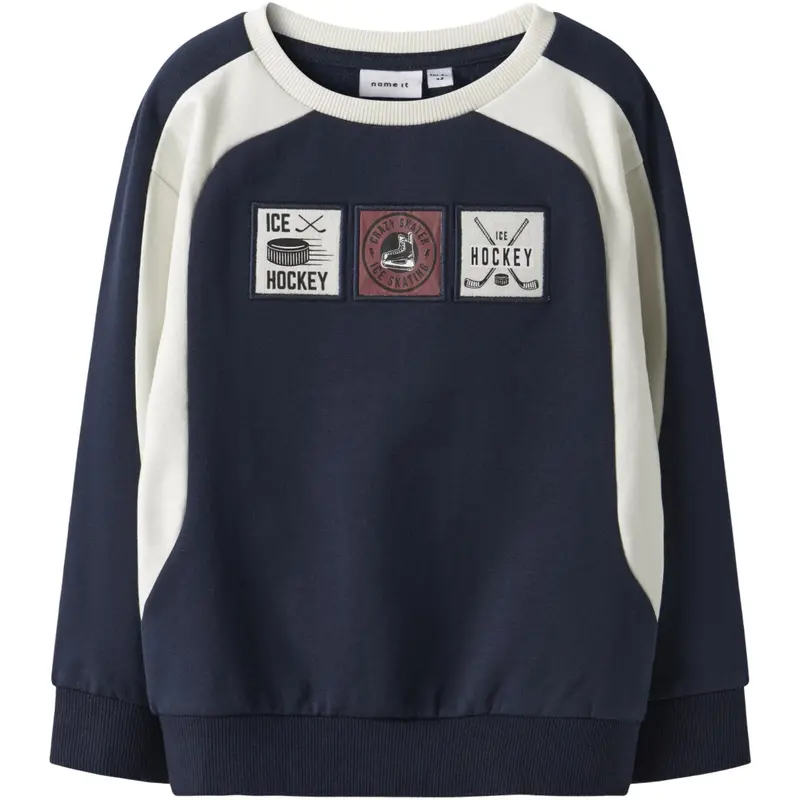 Name It Navy Blazer Nmmsylvester Ls Nreg Sweat Bru 1