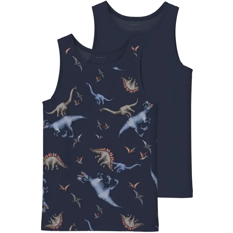 Name It Navy Blazer Nmmtank Top 2P Navy Dino Noos 1