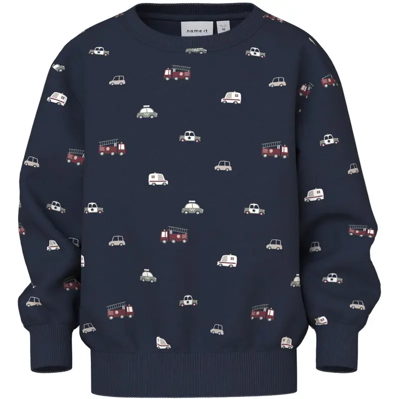 Name It Navy Blazer Nmmthuen Ls Nreg Sweat Bru 1