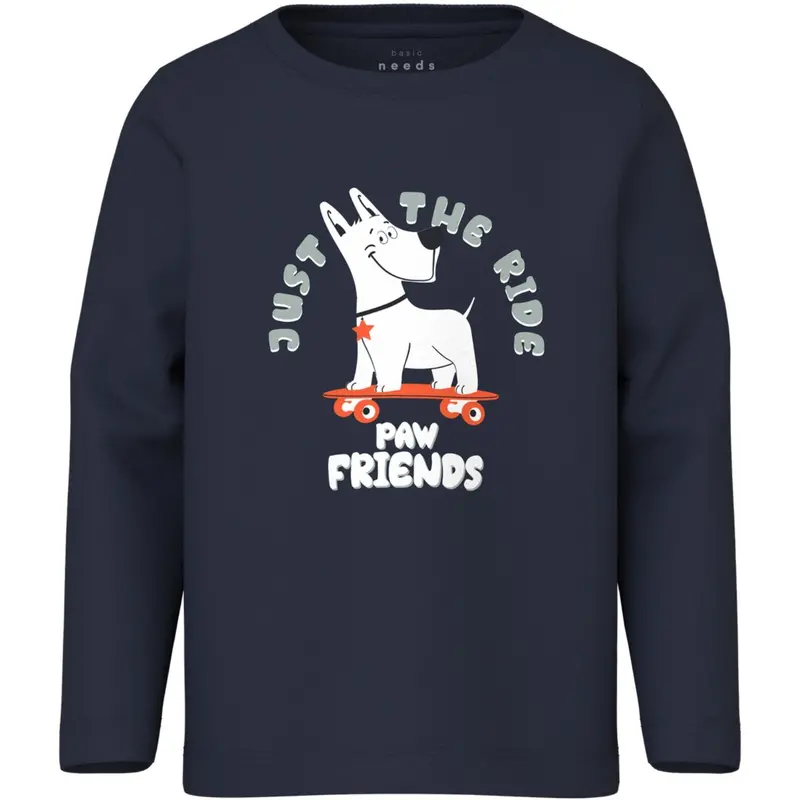 Name It Navy Blazer Skate Dog Nmmvux Ls Top 1