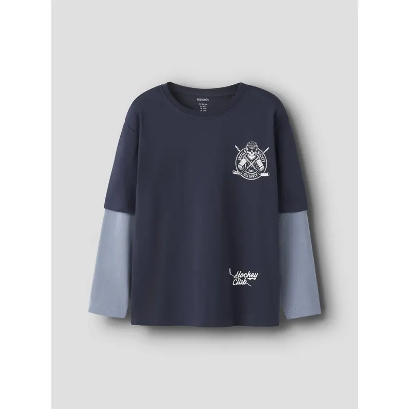 Name It Navy Blazer Skull Nkmvarto Ls Nreg Top 3