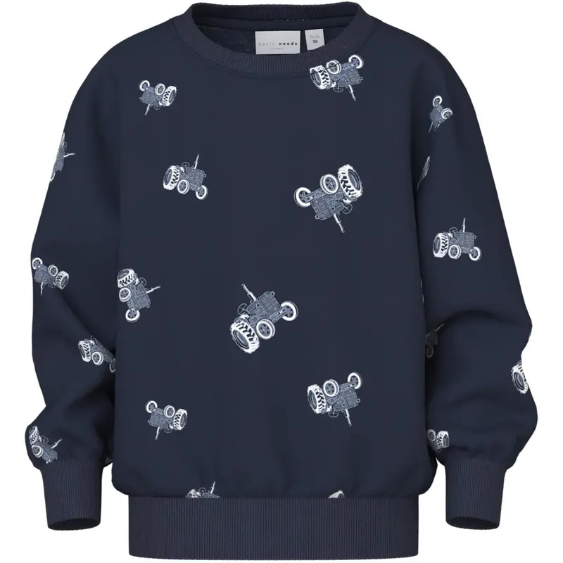 Name It Navy Blazer Tractors Nmmvifelix Ls Nreg Sweat Unb 1