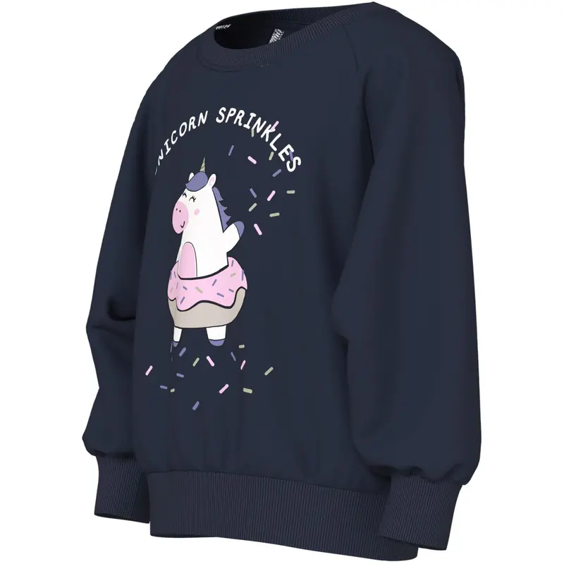 Name It Navy Blazer Unicorn Sprinkles Nmfvenus Ls Nreg Sweat Unb 2