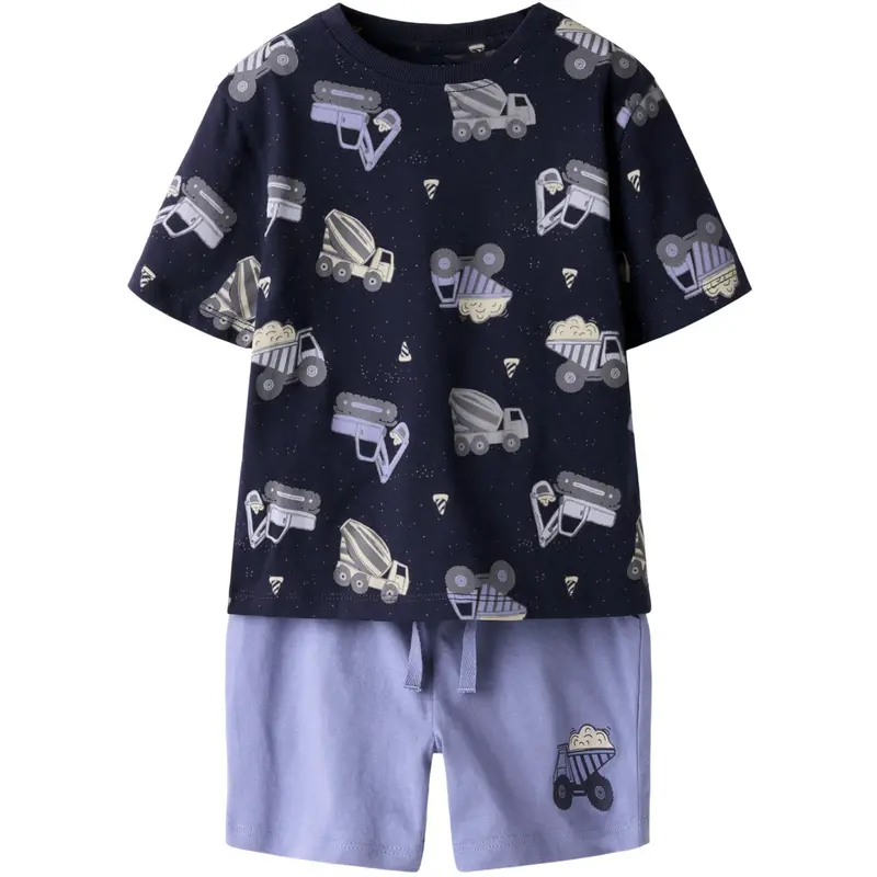 Name It Navy Blazer With Infinity Shorts Nmmhector Shorts Set 1