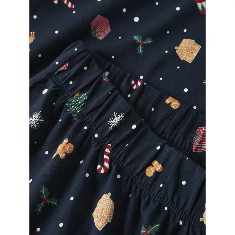 Name It Navy Blazer Xmas Aop Navy Nanvismas Ls Nightset Adult 2