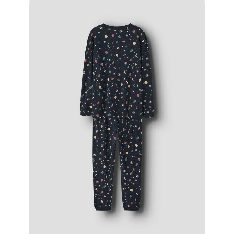 Name It Navy Blazer Xmas Aop Navy Nanvismas Ls Nightset Adult 4