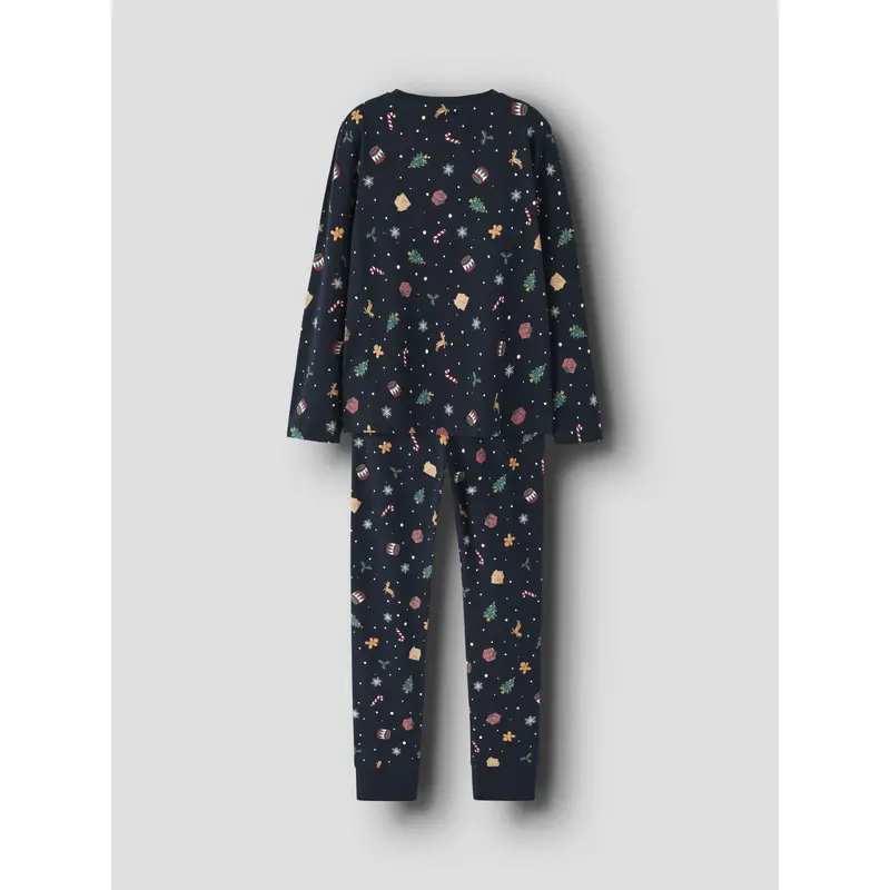 Name It Navy Blazer Xmas Aop Navy Nknvismas Ls Nightset 4