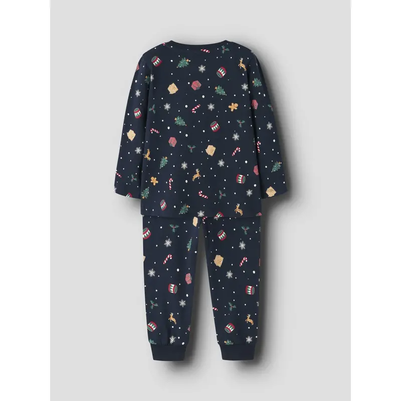 Name It Navy Blazer Xmas Aop Navy Nmnvismas Ls Nightset 7