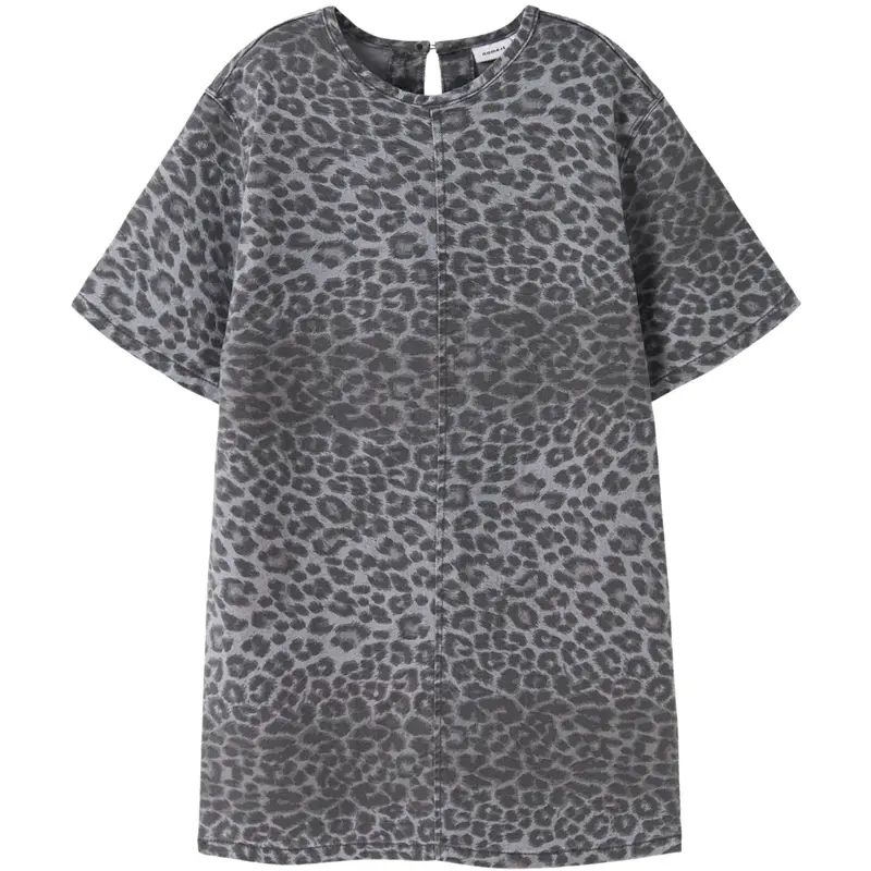 Name It Night Owl Grey Leopard Nkfleo Twill Dress 4002-Td T 1