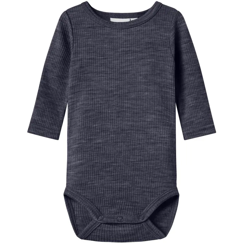 Name It Ombre Blue Nbnwax Wool Rib Ls Body Noos 1