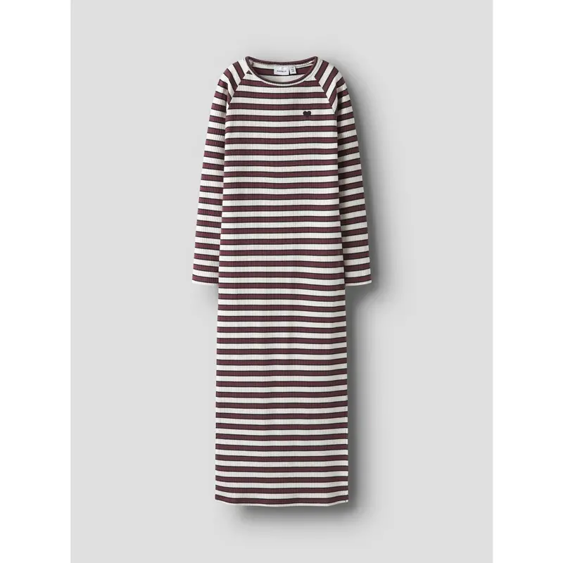 Name It Oxblood Red Nkftala Ls Maxi Slim Dress 3