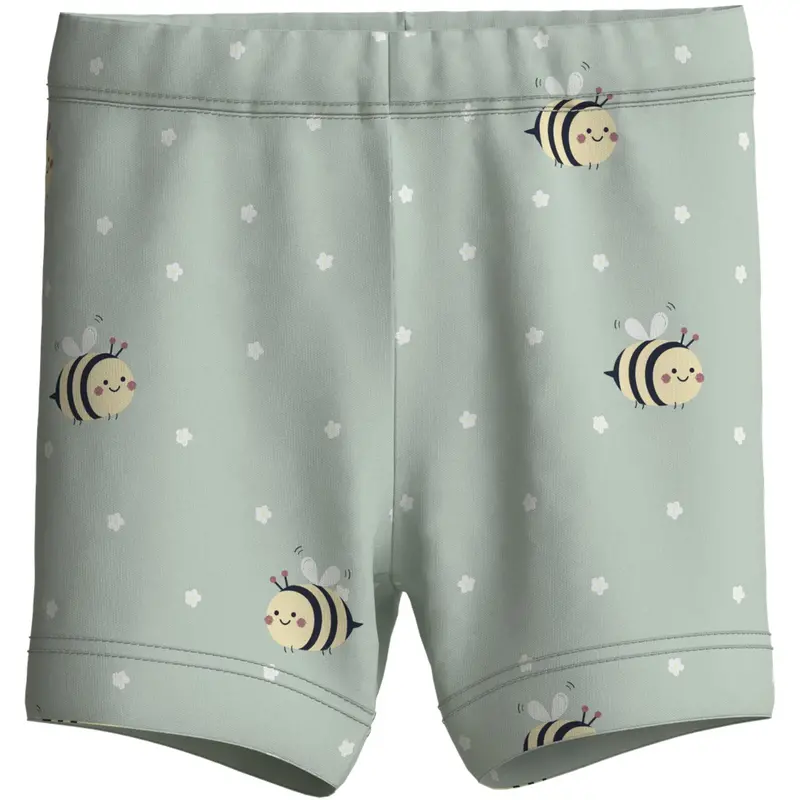 Name It Pale Aqua Bee Nbfvandora Biker Shorts Box 1