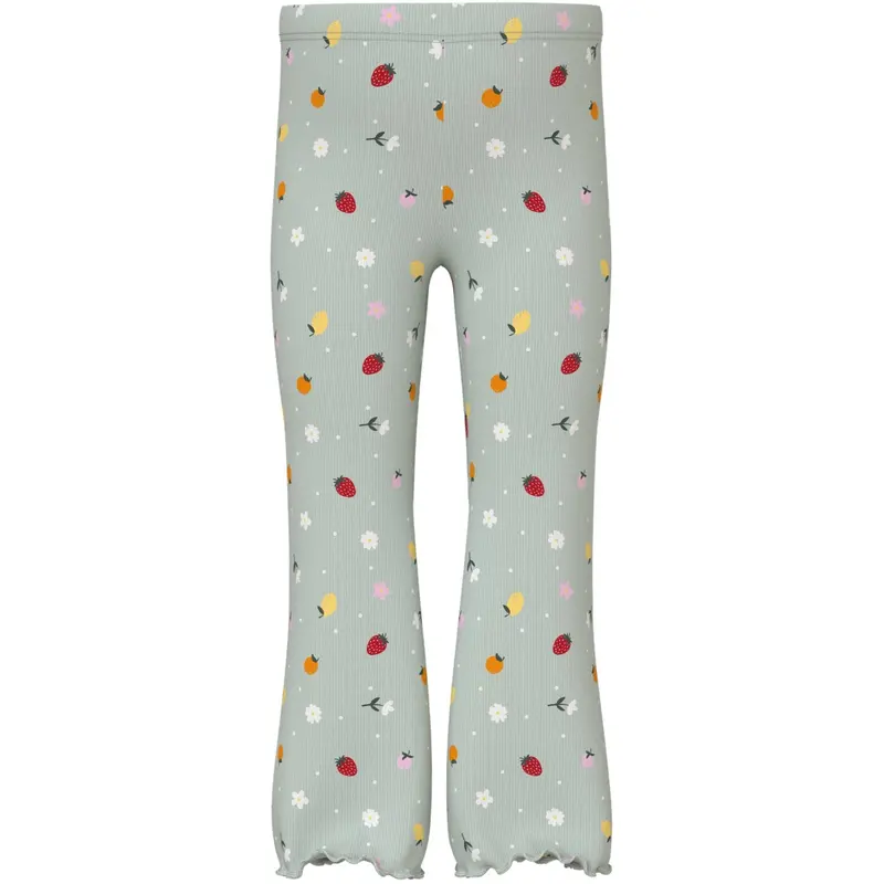 Name It Pale Aqua Fruit Flowers Nmfvemia Pants 1