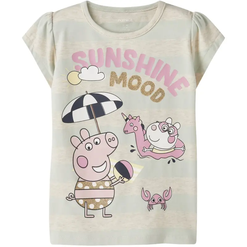 Name It Pale Aqua Nmfarra Peppa Ss Top Ss Box Cplg 1